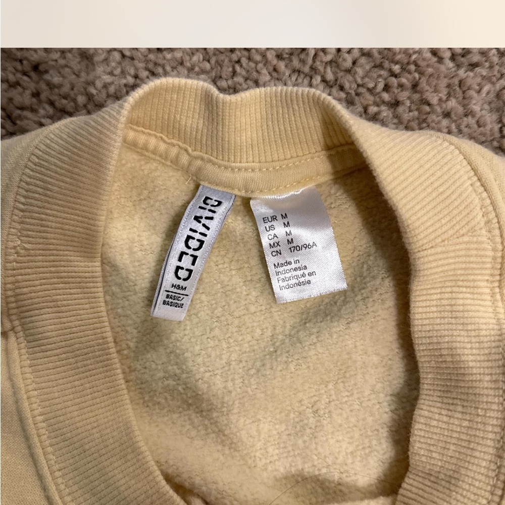 Divided Cream Ribbed Sweatshirt - Picture 2 of 2